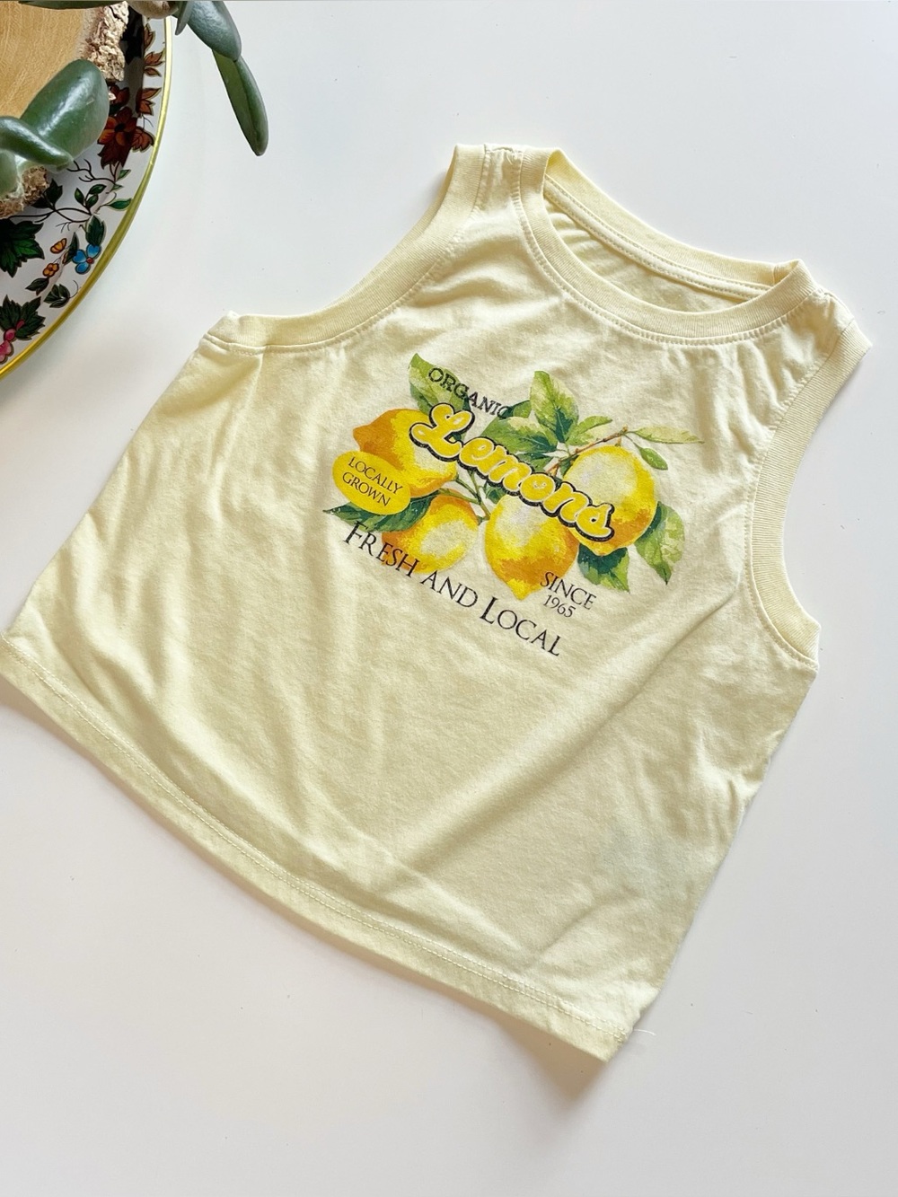 Fresh Lemons Yellow Tank Top | 6/6x